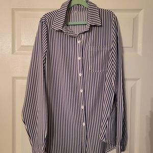 Striped Button-Up Shirt
